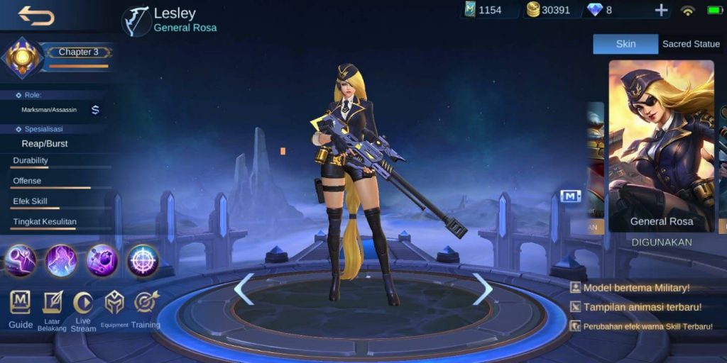 tips using lesley MLBB