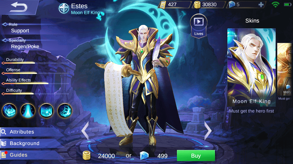 build items Estes Mobile Legends