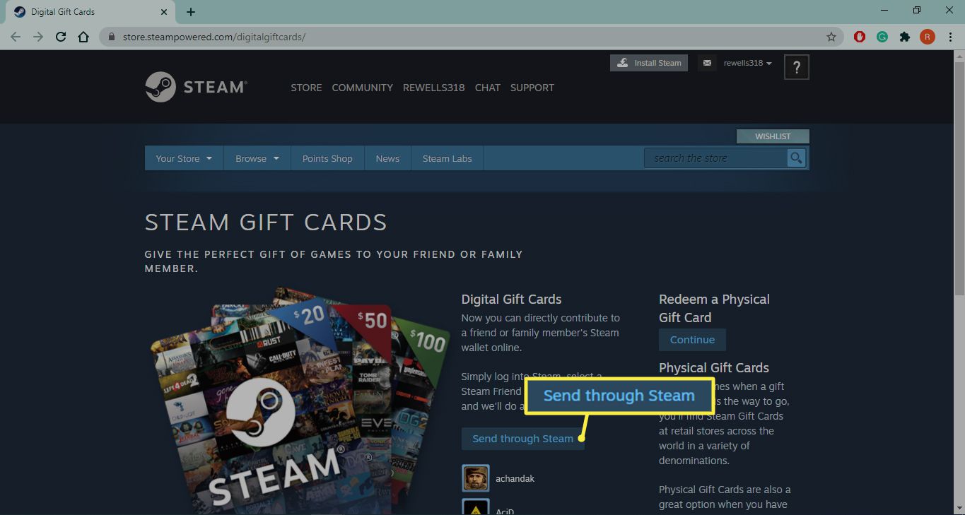 what is Steam Gift Card