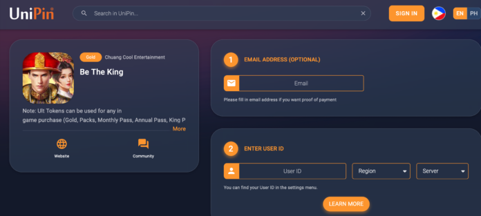 How to Top Up Be the King Jude Destity in Philippines