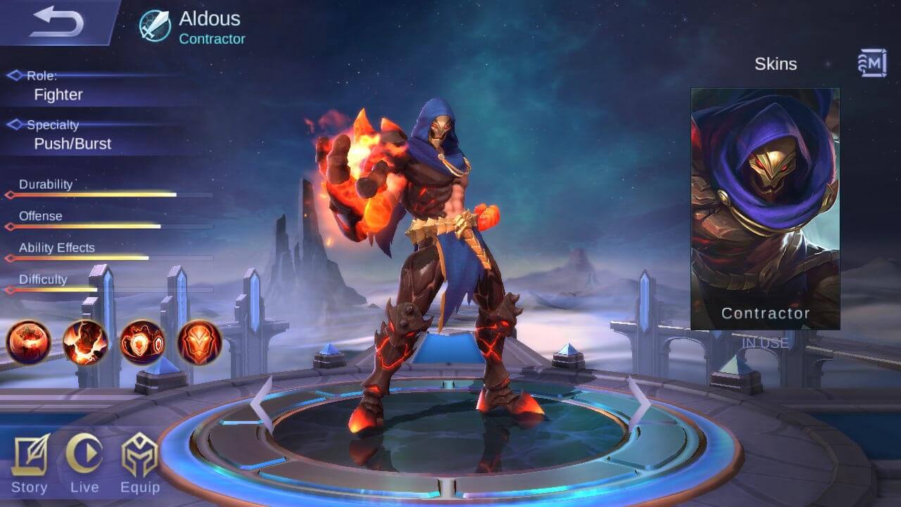 aldous mobile legends skill