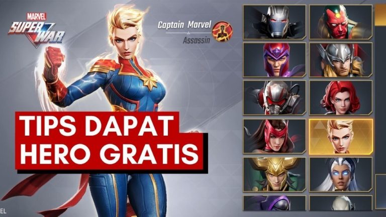 cara dapat hero gratis di game marvel super war