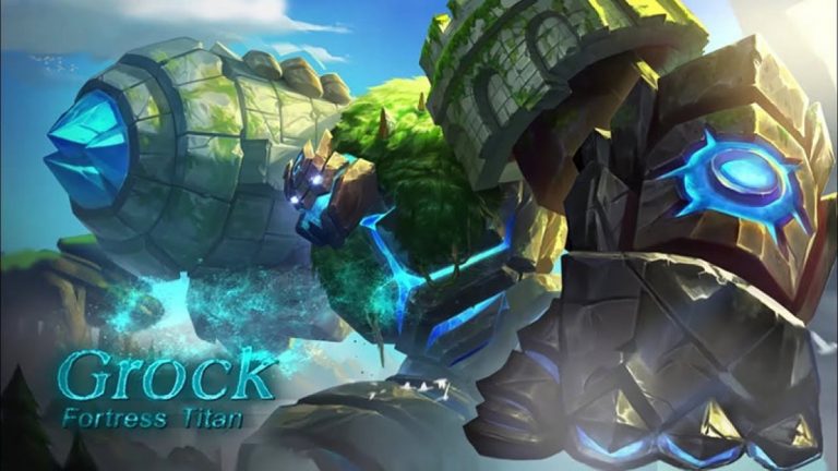grock mobile legend raksasa penjaga land of dawn dengan skill ancestral gift