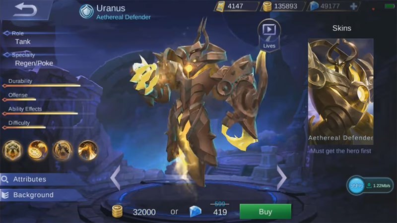 mobile legend uranus guide