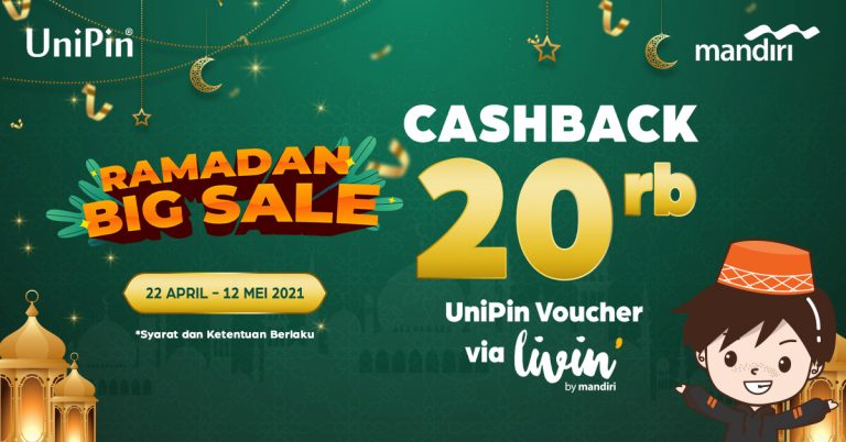 cashback 20 ribu voucher UniPin