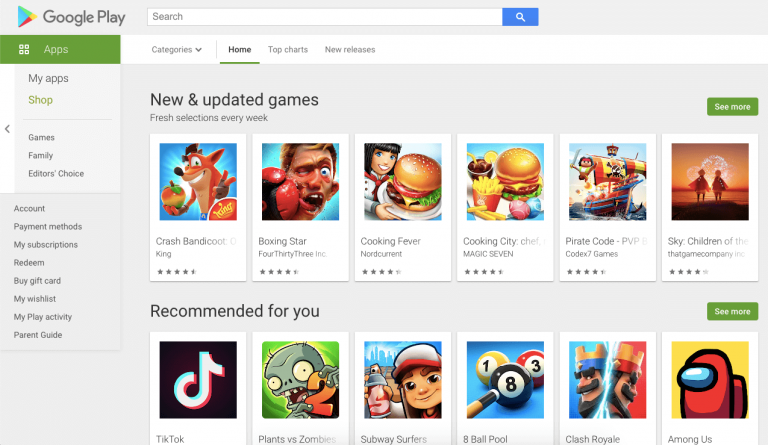 metode pembayaran google play