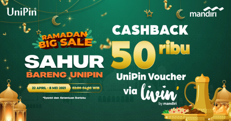 promo-voucher-unipin-cashback-50-ribu-Livin Mandiri