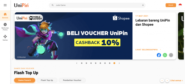 top up ML shopeepay