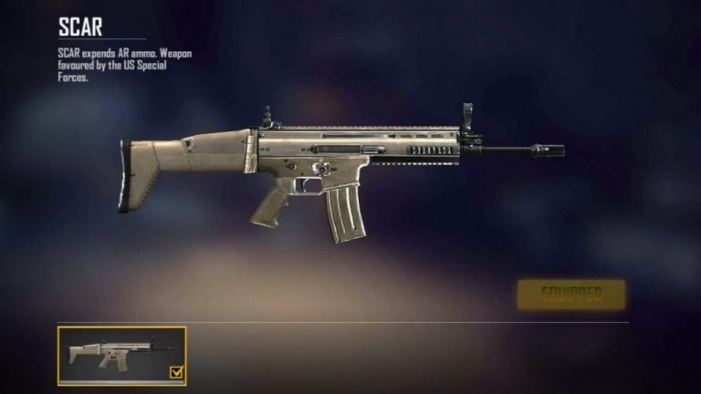 mengenal senjata scar free fire dan tips agar lebih mematikan