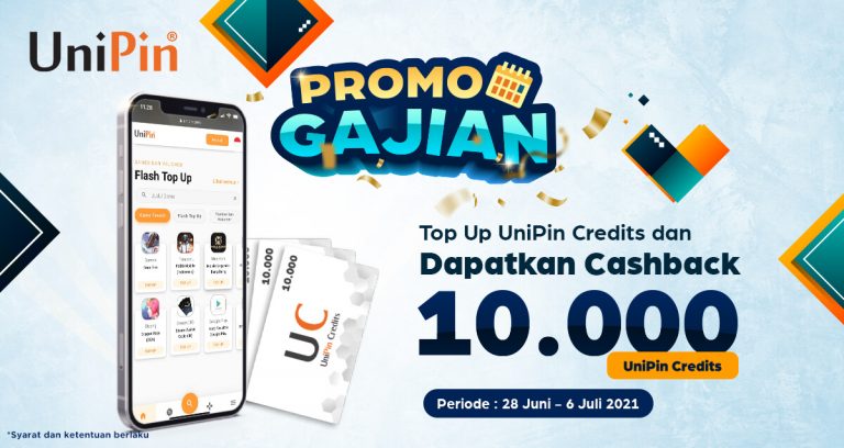 promo gajian cashback 10 ribu top up UniPin Credits