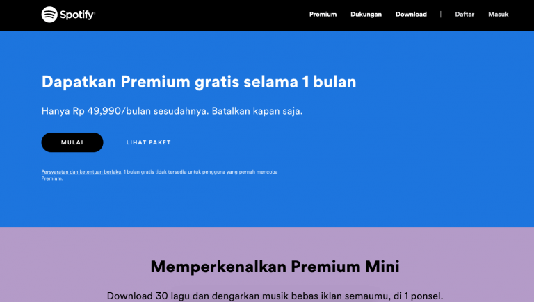 beli Spotify Premium
