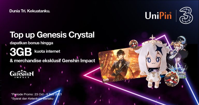 promo top up genshin impact pakai Tri
