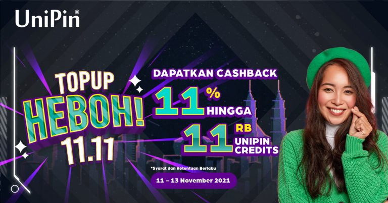 top up heboh, promo 11 11 UniPin