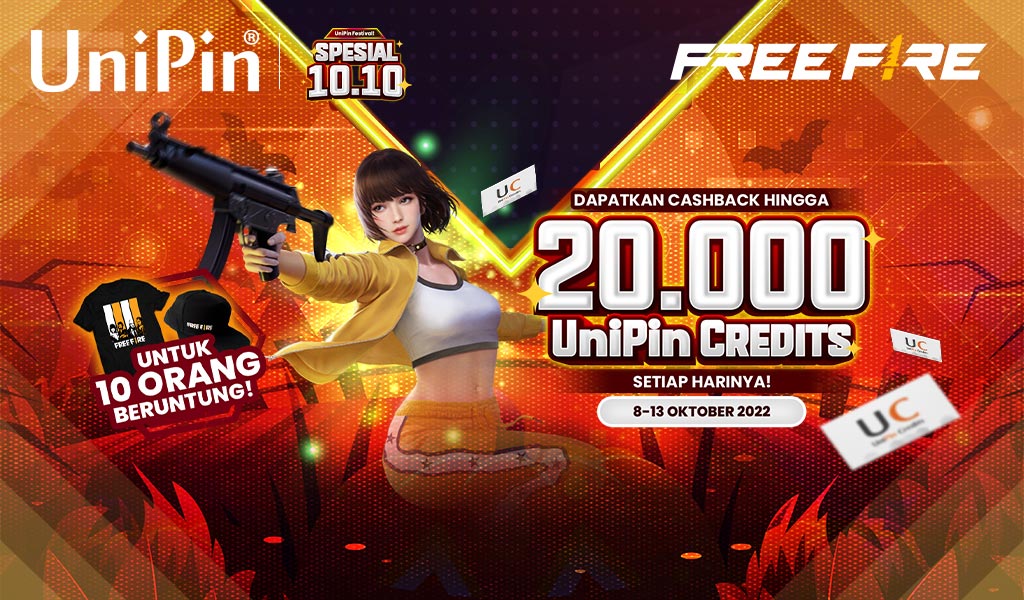 Top up Diamonds FF & Dapatkan Cashback Hingga 20.000 UniPin Credits ...