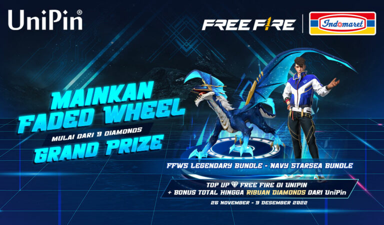 Beli Voucher UniPin di Indomaret & Top Up Diamonds FF Dapat Grand Prize + Bonus Total Ribuan Diamonds