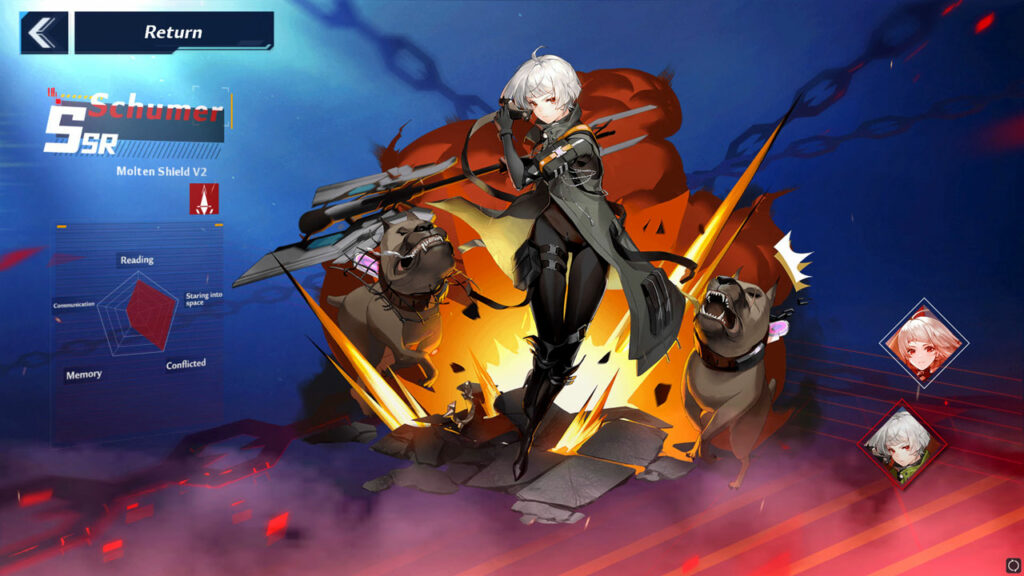 Huma Tower Of Fantasy - Dual Senjata Shield Dan Kapak Api