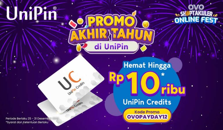 Promo Akhir Tahun Bareng OVO di UniPin