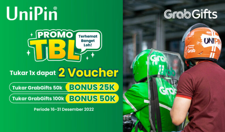 Promo TBL (Terhemat Banget Loh) – Tukar 1x dapat 2 Voucher GrabGifts