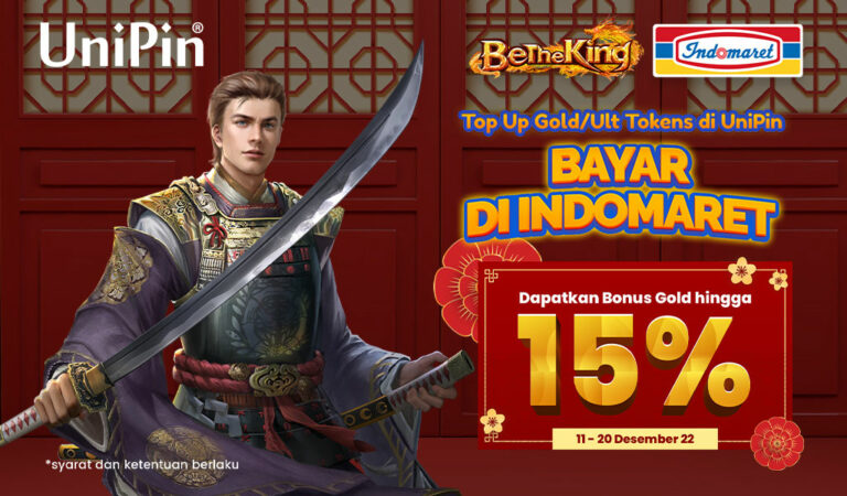Top Up Gold/Ult Tokens di UniPin dan Bayar di Indomaret, Dapatkan Bonus hingga 15% UniPin Credits