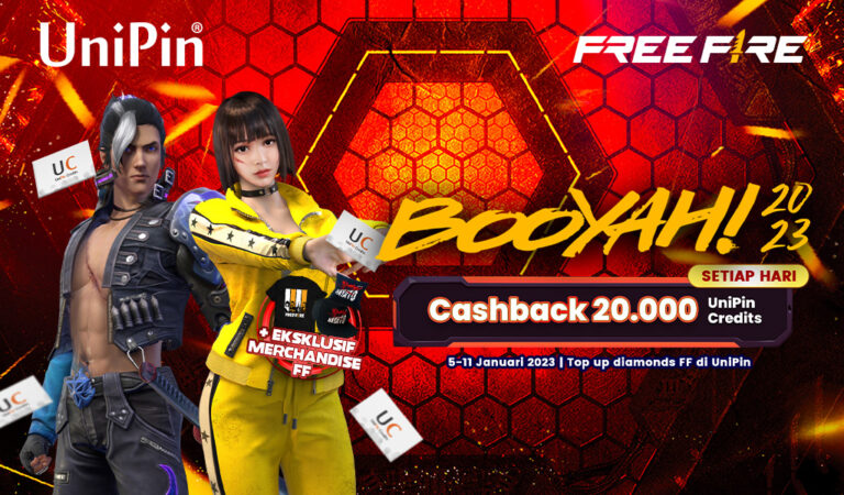 Selamat Tahun Baru! Dapatkan Merchandise Eksklusif FF dan Bonus Jutaan UniPin Credits di UniPin