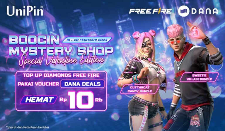 Beli Boocin Mystery Shop - Special Valentine Edition di UniPin Hemat 10RB Pakai DANA!