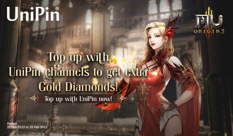 Top up Divine Diamond & Dapatkan Ekstra Golden Diamonds di MU ORIGIN 3