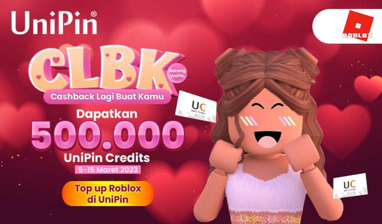 Promo CLBK – Cashback Lagi Buat Kamu Saat Top Up Roblox Bareng UniPin