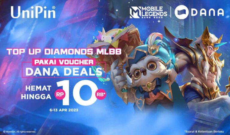 Top Up Diamonds MLBB DANA Hemat Rp 10Ribu* Mainkan Lucky Flip Dapatkan Skin Hylos & Diggie!