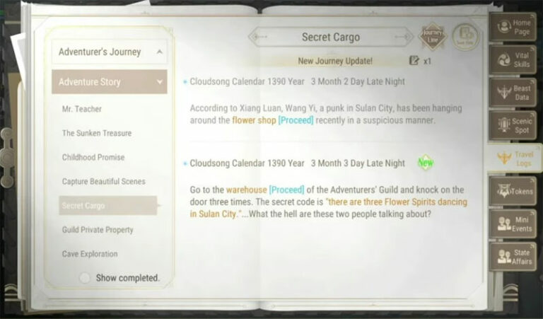 secret-cargo-revelation-infinite journey
