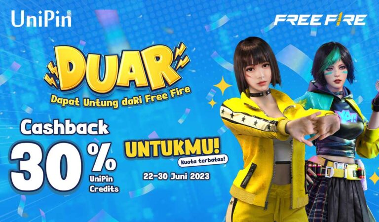 Dapat Untung dari Free Fire! Cashback 30% UniPin Credits Khusus Para Survivors