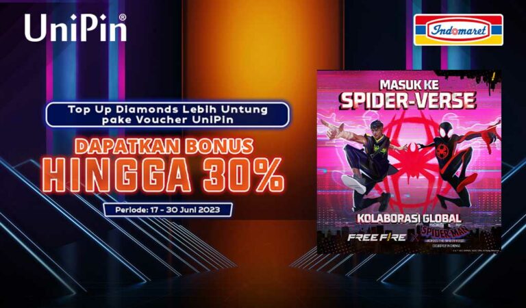 Top Up Diamonds Pake Voucher UniPin, Dapatkan Bonus Hingga 30%