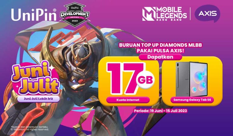 Top Up MLBB Pakai Pulsa AXIS, Dijamin Mabar Anti Ambyar