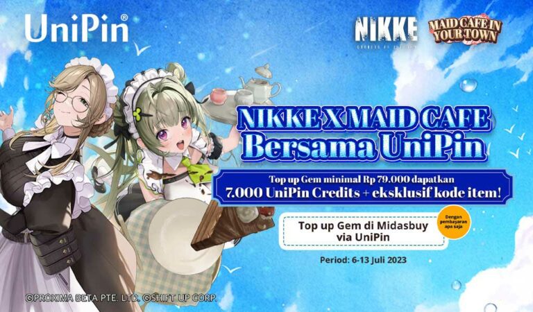 Kolaborasi Nikke Maid Café Bersama UniPin di Bandung! Dapatkan 7.000 UniPin Credits + Kode Item Eksklusif