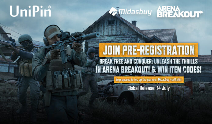 Pre-Register Arena Breakout! #PakeUniPinCredits, Raih 10rb UC + Kode Item Gratis