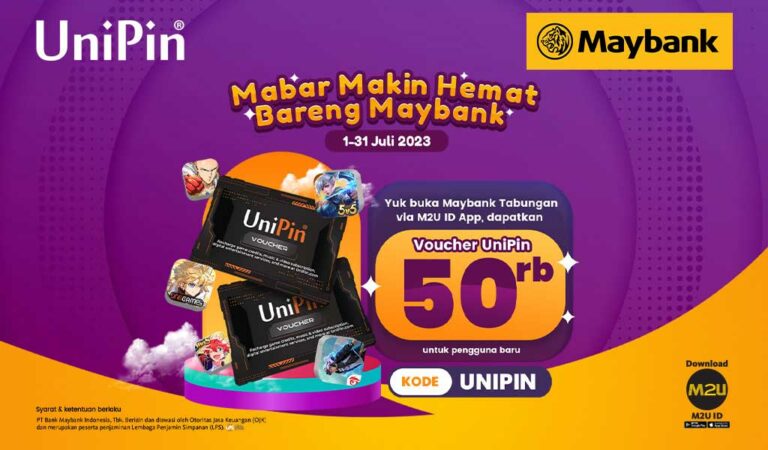 Top Up Game Favoritmu Pakai Maybank Makin Hemat dengan Bonus Voucher UniPin