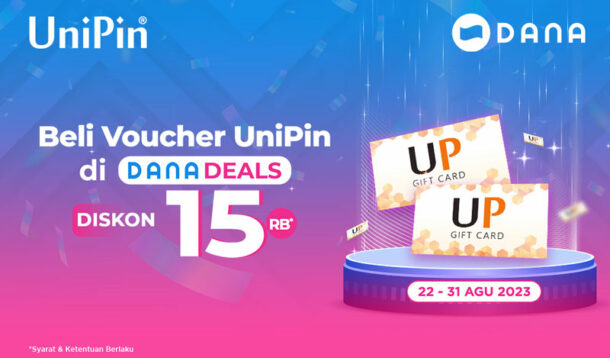 Beli Voucher DANA Deals UniPin Hemat Hingga Rp15 000