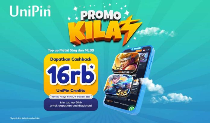 19 Oktober! Top Up MLBB dan Metal Slug Cashback 16rb UniPin Credits!