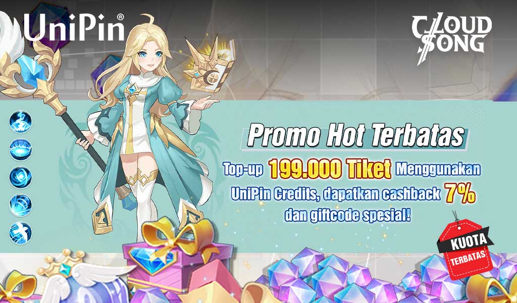 Cloud Song Bagi-bagi Item Spesial, Ada Bonus UniPin Credits Juga Loh!