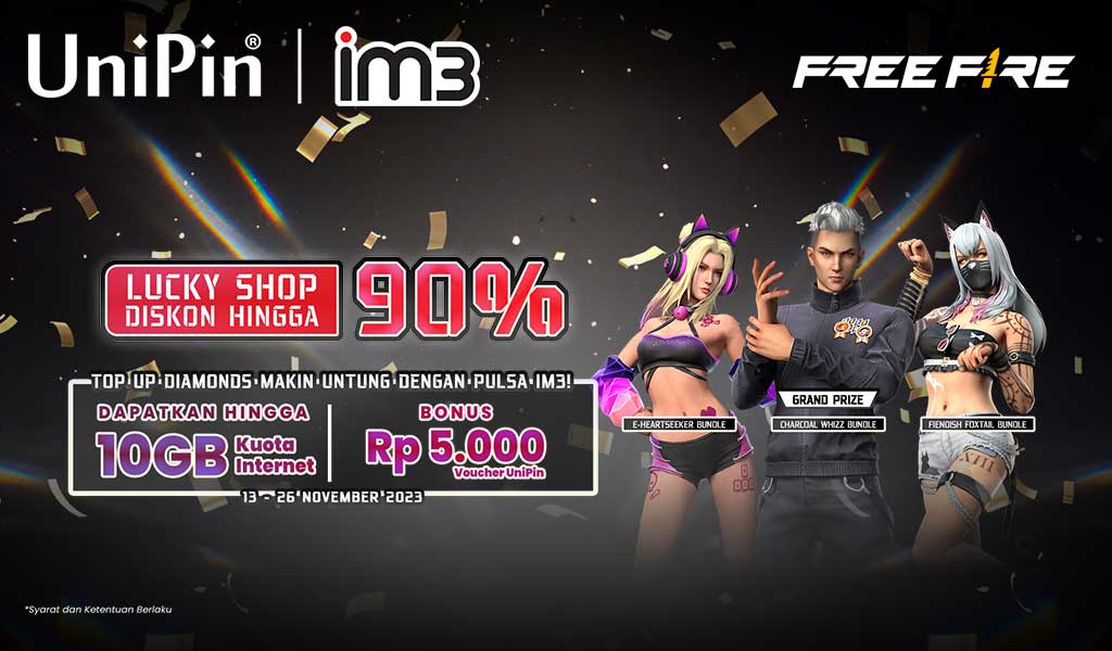 Dapatkan Diskon Hingga 90% di Lucky Shop dan Bonus Lainnya dari IM3!