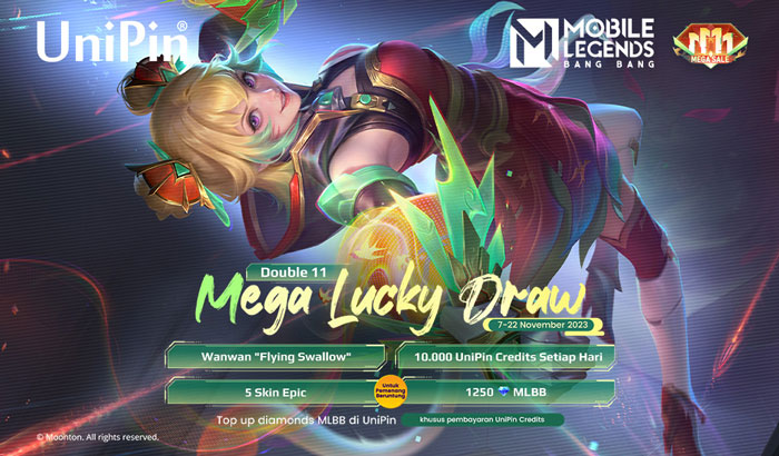Double 11 MLBB: Cashback, Skin Epic, hingga Diamonds Gratis
