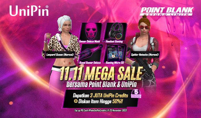11.11 Mega Sale bareng Point Blank dan UniPin