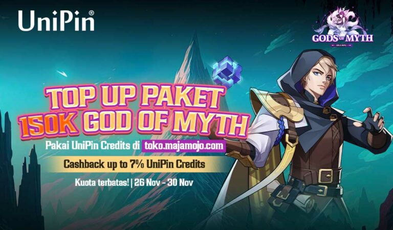 Top Up God of Myth Pake UniPin, Isekai Run nya Makin Happy!