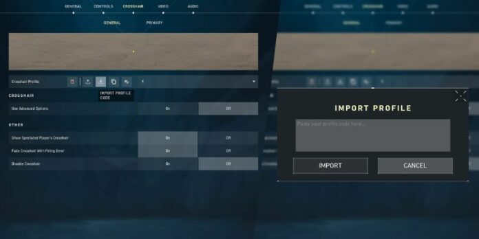 Copy Crosshair Valorant