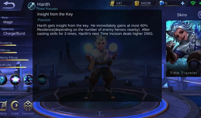 Kelemahan dan Kelebihan Hero Harith Mobile Legends