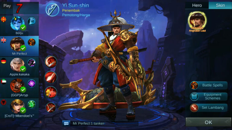 Apakah Hero Yi Sun Shin Mobile Legends Kuat? Ini Skill Mematikannya