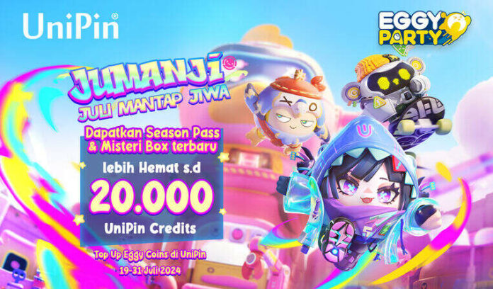 Top Up Eggy Party di UniPin Hemat s.d 20.000 UniPin Credits