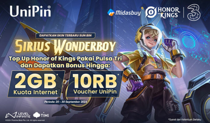 Dapatkan-Skin-Terbaru-Sun-Bin-dengan-Top-Up-Honor-of-Kings-Pakai-Pulsa-Tri!