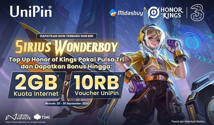Dapatkan-Skin-Terbaru-Sun-Bin-dengan-Top-Up-Honor-of-Kings-Pakai-Pulsa-Tri!