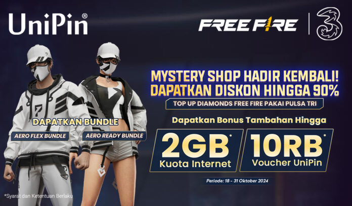 Top Up Free Fire Pakai Pulsa Tri dan Nikmati Bonus Super Berlimpah!