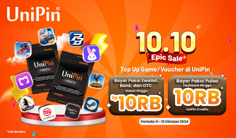 UniPin 10.10 Epic Sale – Top Up di UniPin Sekarang!